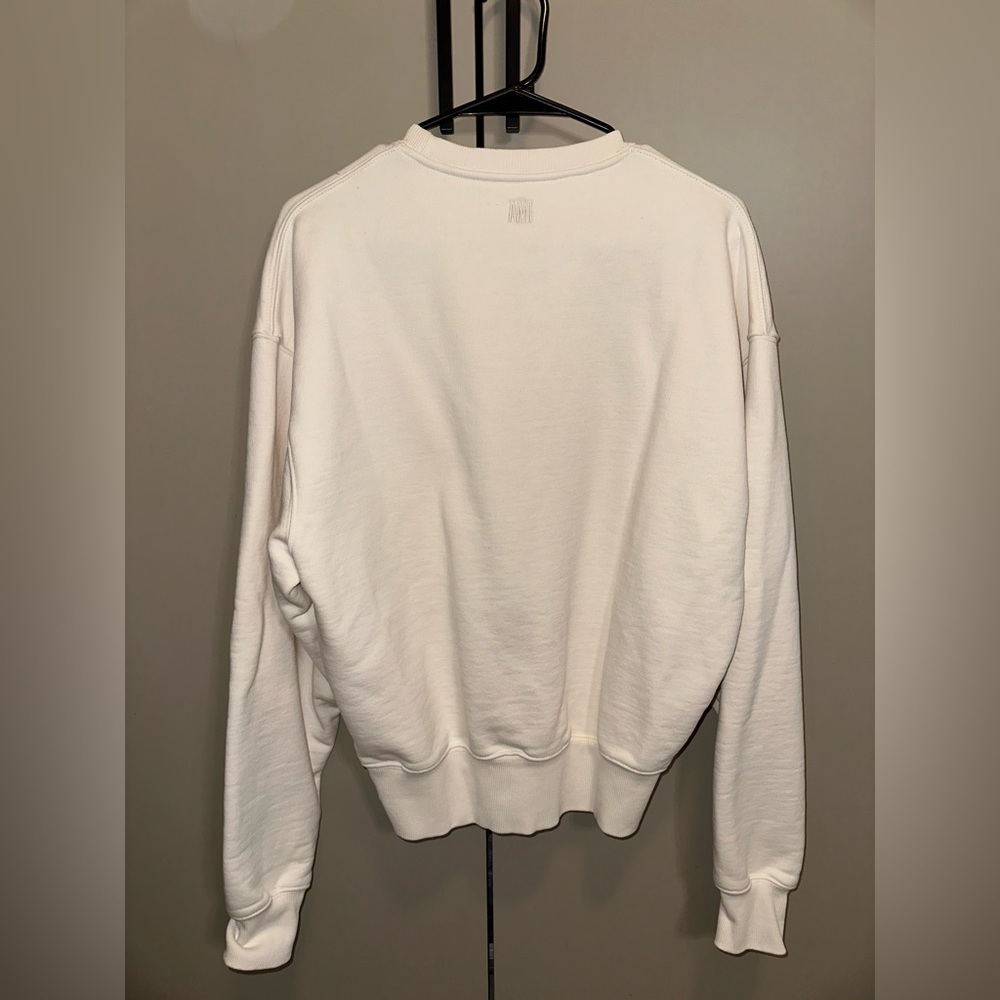 Ami Alexandre Mattiussi Ivory Knit Crew Neck Sweater size small - Picture 2 of 5